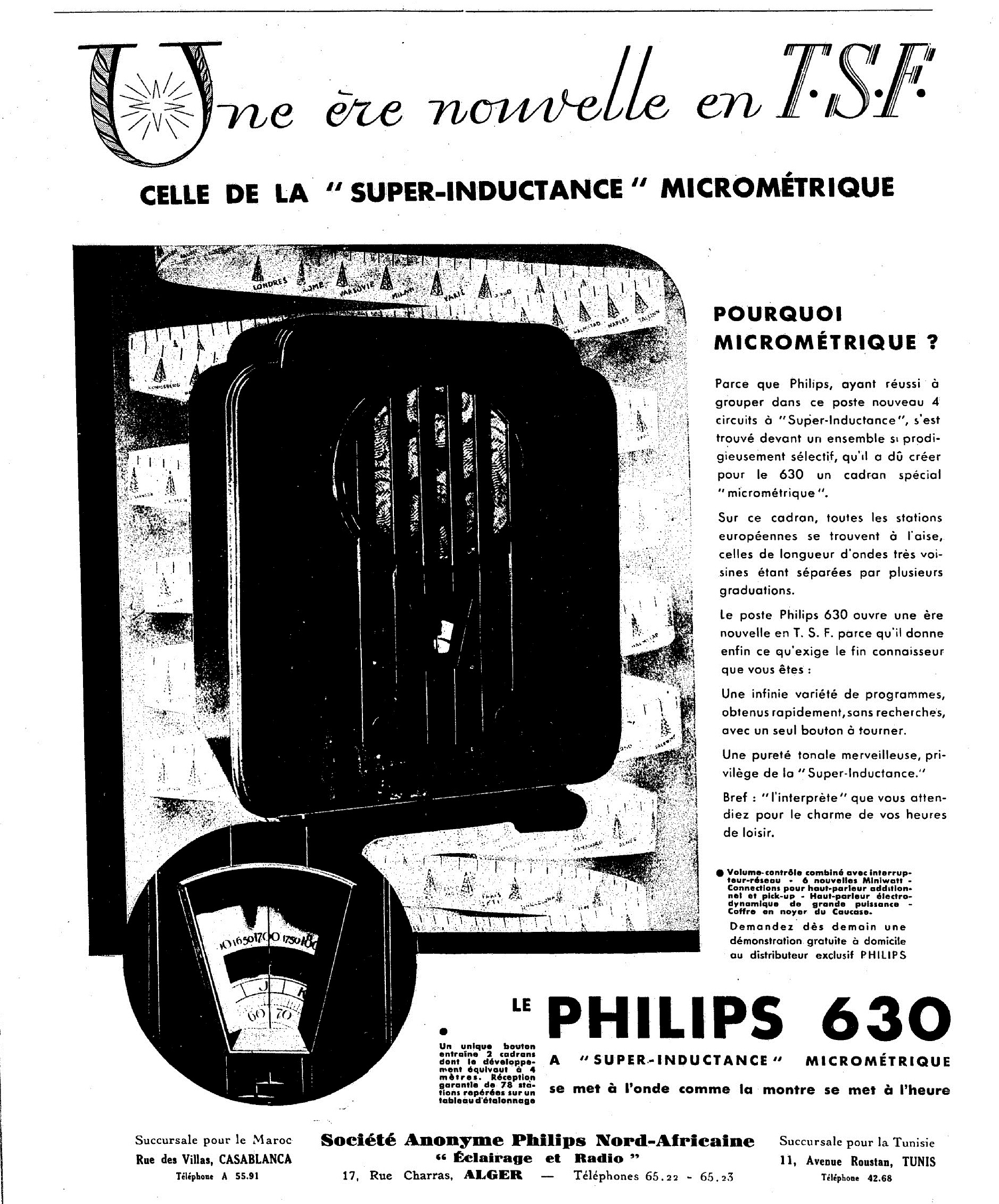 Philips 630 Publicité